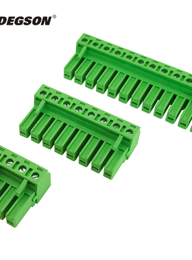 DEGSON高松大功率插拔式PCB接线端子排5EDGK-7.62-04P插头PC4-ST