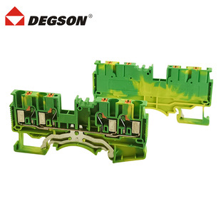 01P DEGSON高松导轨道式 1C菲尼克斯黄绿接地 接线端子DS2.5