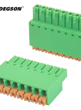 DEGSON高正高松插拔式PCB接线端子插头15EDGKN-3.5-04P-14-1000AH