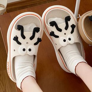 可爱搞怪拖鞋女夏2022新款浴室洗澡防滑防臭洞洞款凉拖鞋女夏外穿