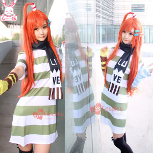 现货凹凸艾比呆毛姐姐世界COS服艾比cosplay服装日常服假发