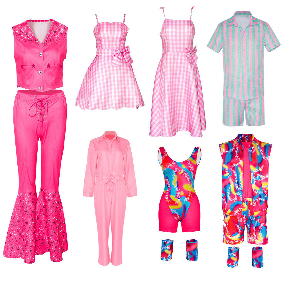 2023电影芭比cos服真人电影影视Barbie连衣裙紧身裤cosplay工厂