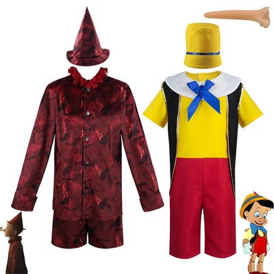 匹诺曹cos服万圣节服饰木偶奇迹真人版长鼻子匹诺曹cosplay表演服