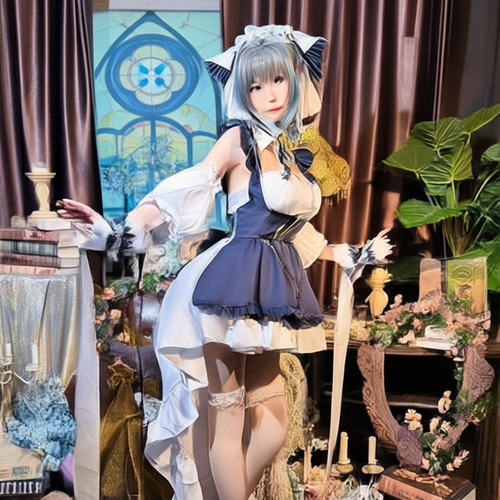碧蓝航线柴郡cos服重巡洋舰cosplay服装套装柴郡猫女仆原版猫耳