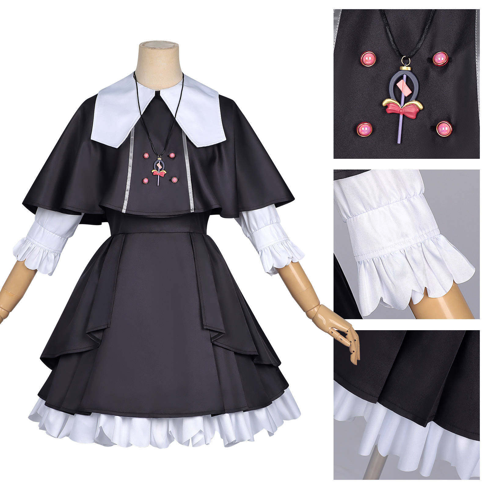 名侦探光之美少女cos服森亚日常服二次元全套cosplay服连衣裙