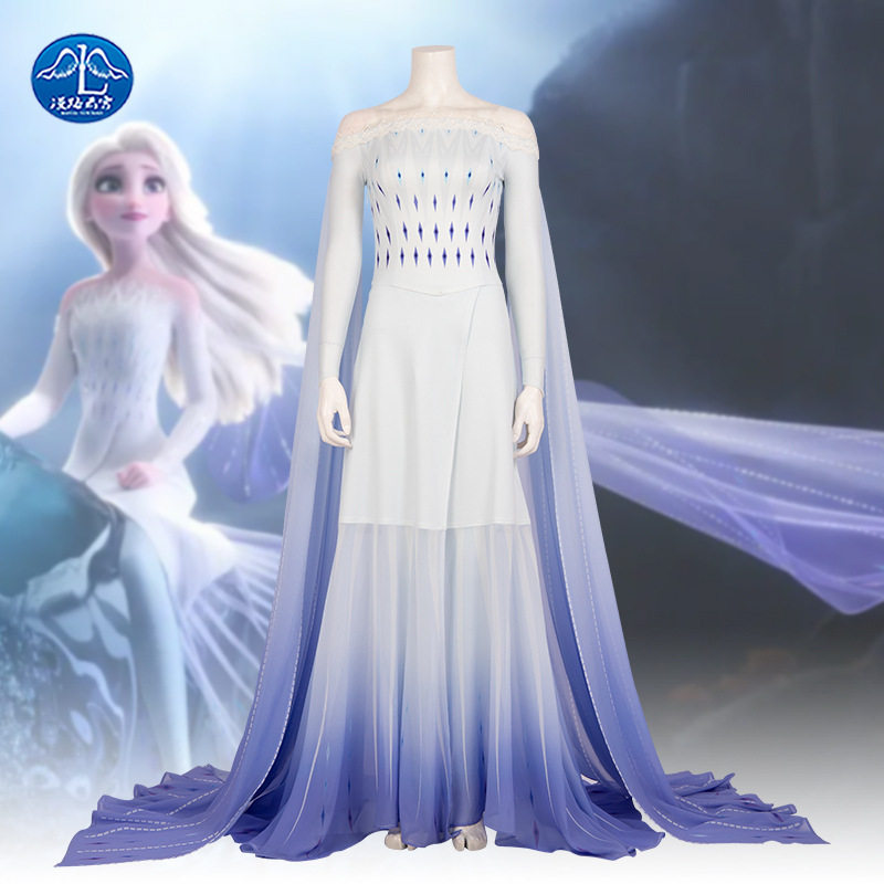漫路云霄冰雪奇缘2艾尔莎cos服cosplay舞台表演服工厂