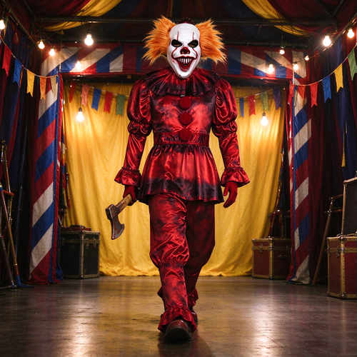 跨境小丑回魂佩尼怀斯cos服万圣节服装小丑Pennywise派对Cosplay
