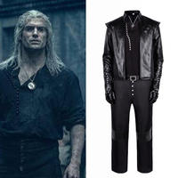 The fifth season of the Witcher cosplay costume, Geralt character, 2D anime cosplay Halloween stage costume thumbnail 2
