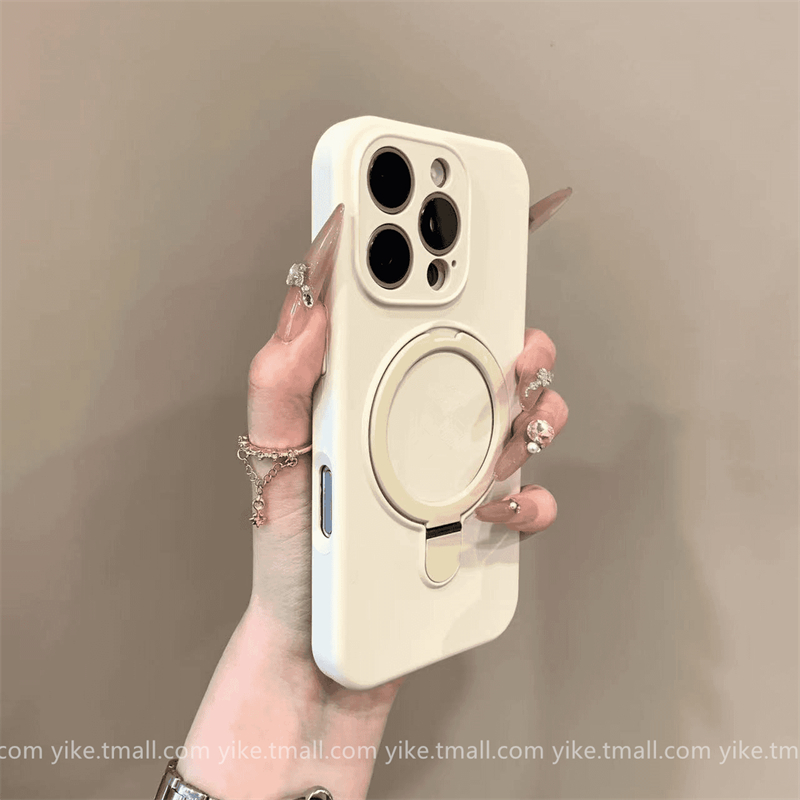 ins新款液态硅胶磁吸支架适用苹果16promax手机壳iphone15promax情侣14防摔13男女12镜头全包11软plus简约套