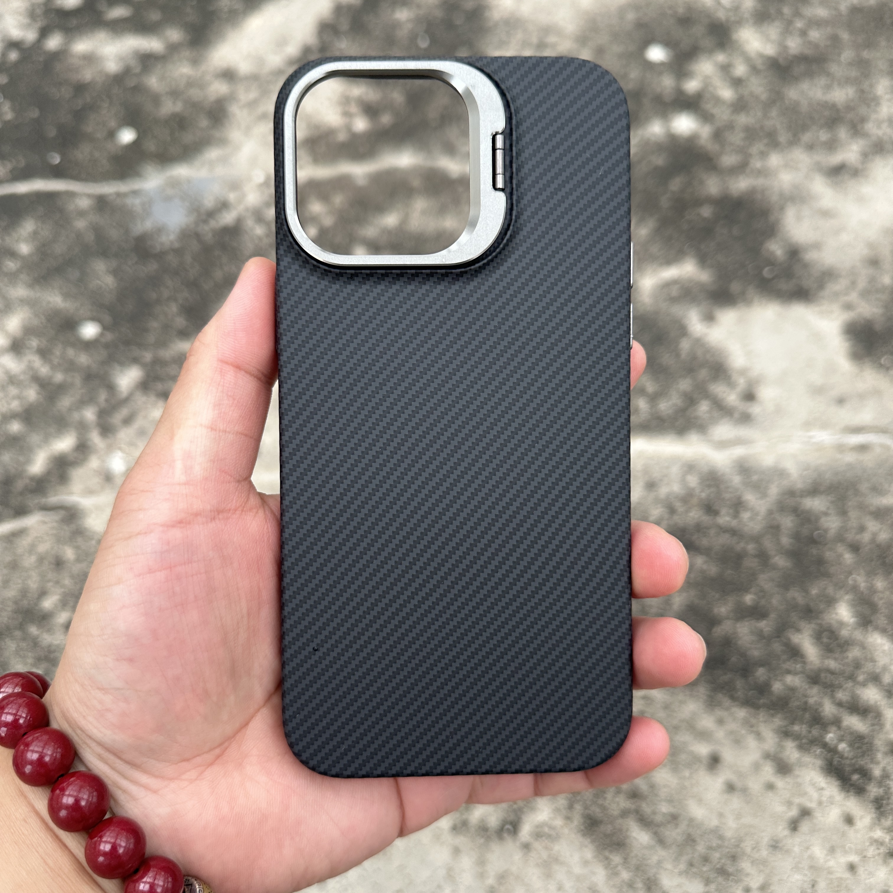 新款凯夫拉纹适用苹果16promax磁吸手机壳iPhone15Pro星河肤感14pm轻奢磨砂ip16带镜头支架15碳纤维纹保护套