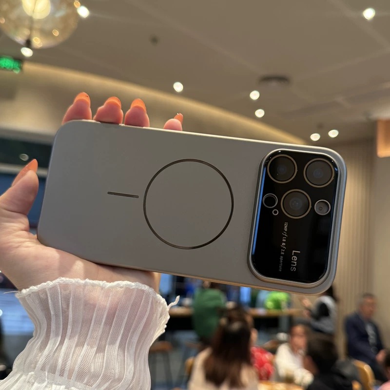 磁吸充电大视窗适用苹果16手机壳iphone15promax新款14pro超薄散热全包防摔16plus自带镜头膜13情侣12高级感