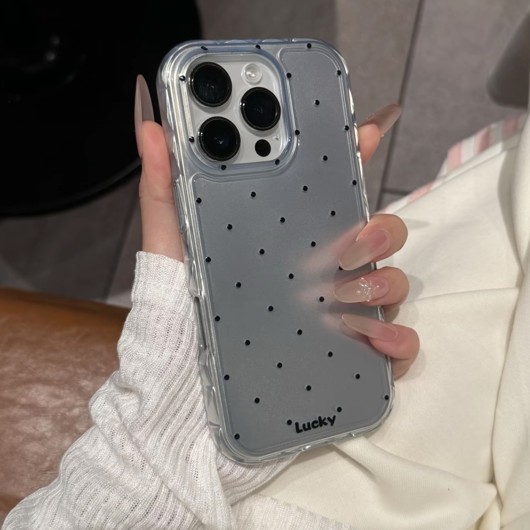 ins风高颜值白波点灰色适用苹果16promax手机壳iPhone15promax果冻色16多巴胺14pro全包13防摔硅胶保护套女款