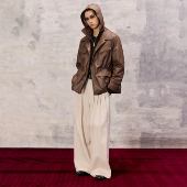 芸蚁〔长征〕M65假两件改良奢感暗纹撞色拼接抽绳绗棉四袋棉服