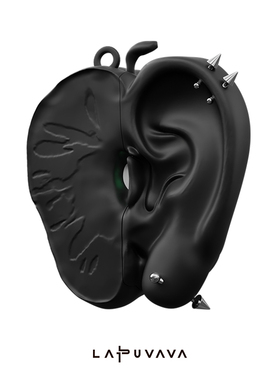 LAPUVAVA朋克苹果耳朵airpodspro2亚比耳机壳保护套一二代定制保护壳原创创意耳机壳硅胶全包耳机套