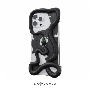 衔尾蛇镂空石纹装 苹果15promax14pm LAPUVAVA手机壳适用iPhone16ProMax手机套 饰饰品 全新升级