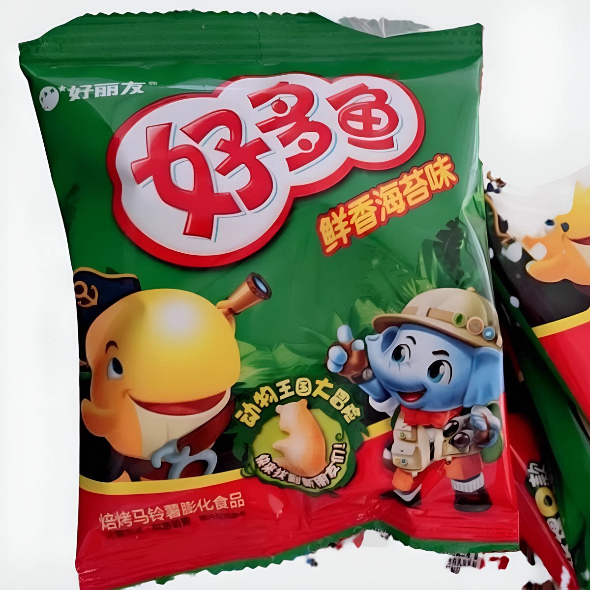 【新货】好丽友好多鱼小包装蕃茄烧烤海苔非油炸儿童休闲零食