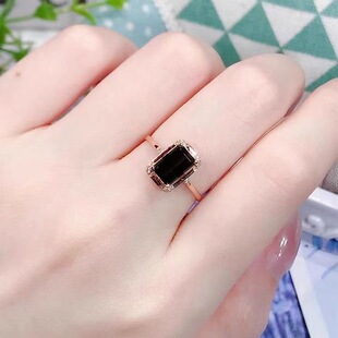 法国gentle motto绿碧玺戒指女款镶嵌钻石指环 简约小清新小巧