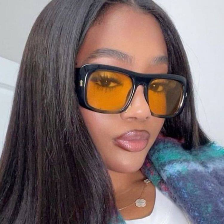 法国gentle motto米钉大框方形箭头太阳镜大框潮个性太阳眼镜