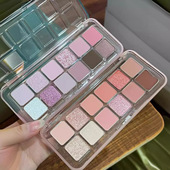 新款 卡佩尔果蔬十二色眼影盘珠光哑光闪粉欧美风火龙果粉墨 推荐