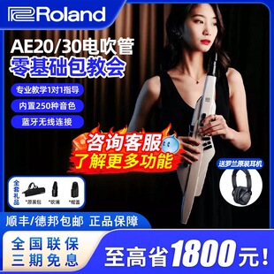 Roland罗兰电吹管AE20乐器大全中老年人ae30初学者电萨克斯专业