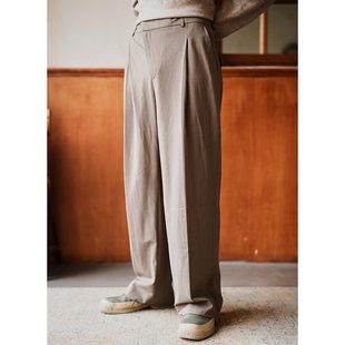 休闲宽松阔腿西装 裤 修身 SAME 百搭长裤 秋季 潮流垂感时尚 男 FLOW