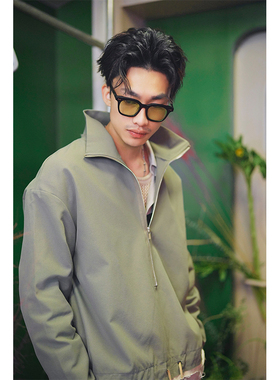 SAME FLOW 高级感廓形半拉链卫衣宽松休闲原创街头风格百搭基础款