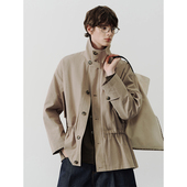 SAMEFLOW 立领收腰风衣早秋极简高级夹克外套 短款 痴五安专属