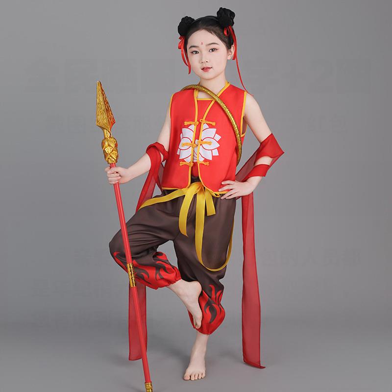 六一哪吒2男孩之魔童初降世同款娜扎衣服全套儿童动漫cos演出服装