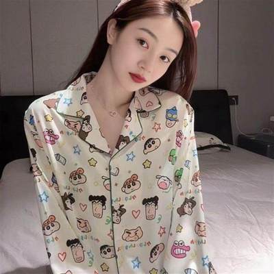 珊瑚海德绒青少年ins风热型春秋男生初中生冬加厚蜡笔小新睡衣男