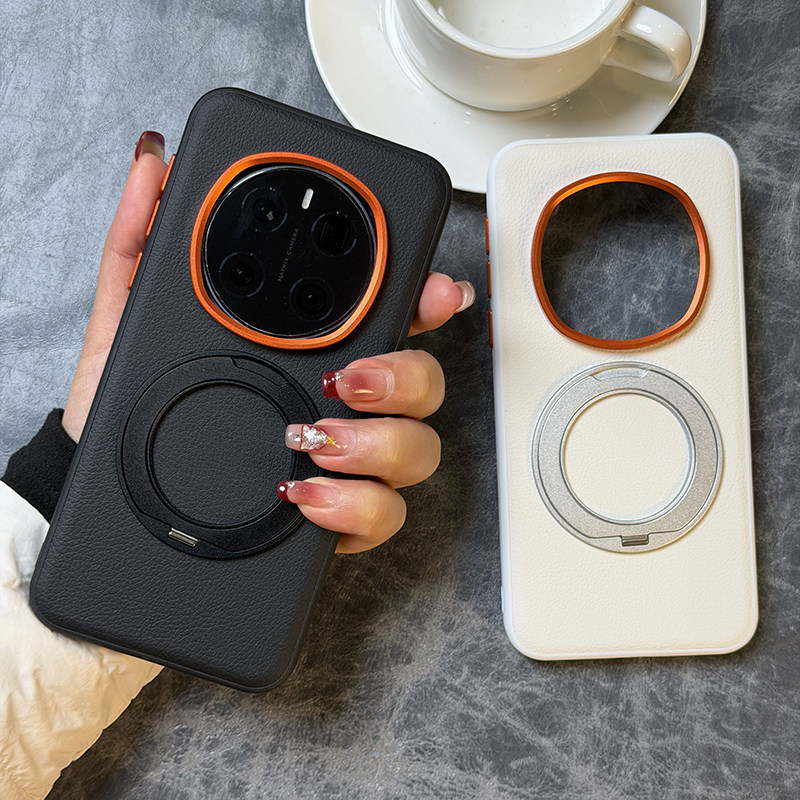 磁吸旋转支架适用荣耀magic7RSR手机壳皮纹magic7rsr保护套防摔硅胶软边magic7保时捷高档磁吸支架支点壳