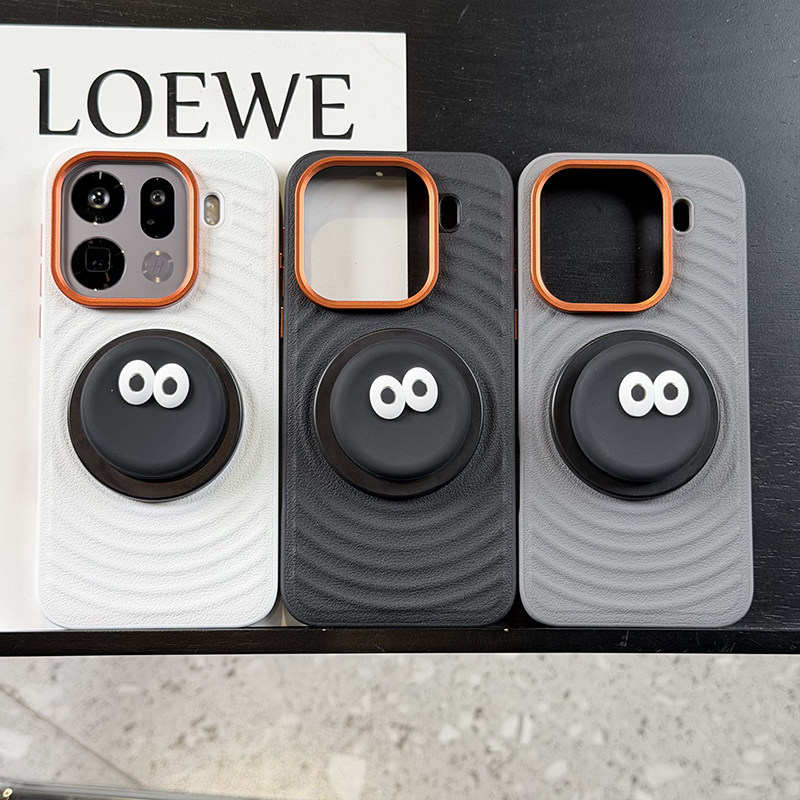 创意趣味磁吸支架适用oppofindx9手机壳波漾纹findx8pro保护套防摔硅胶软边findx8ultra表情包气囊支架x8s