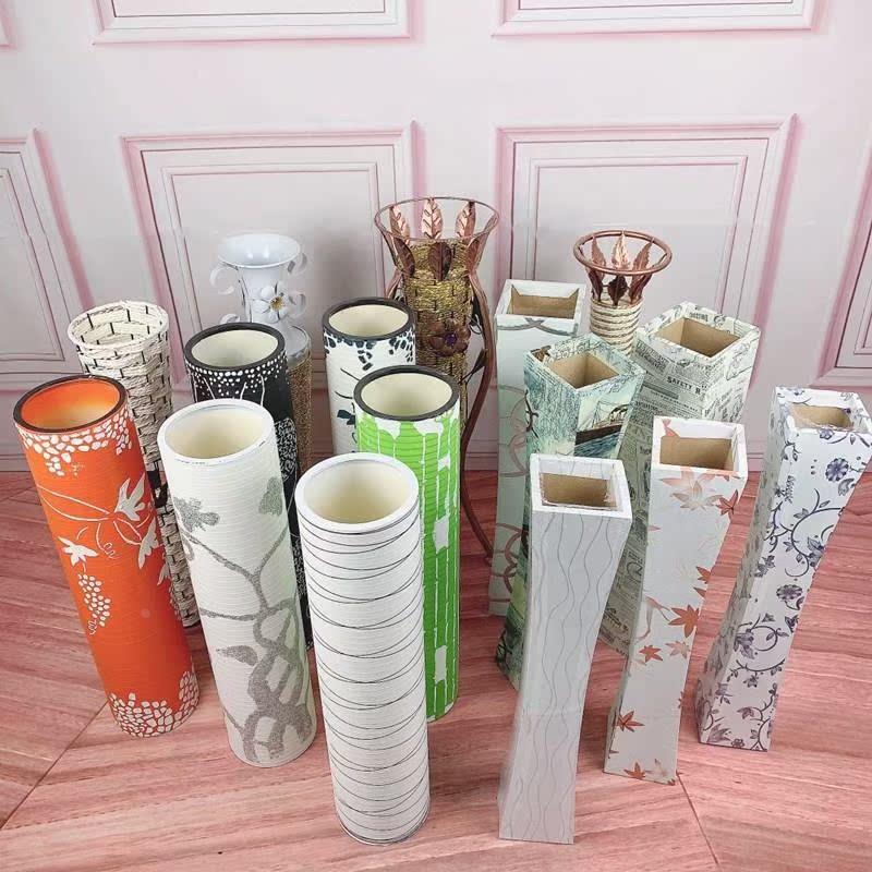 长枝时尚插花客厅花束花瓶50cm摆件长款大号高款水培欧式瓷瓶套