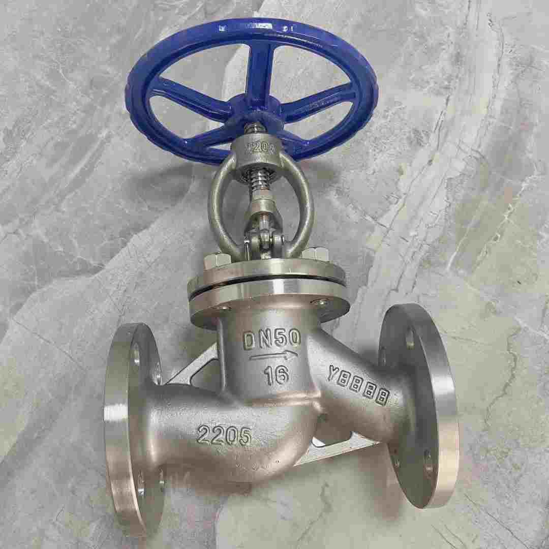 2205不锈钢J41W-16V法兰截止阀双相钢PN16闸阀球阀工业化工阀门