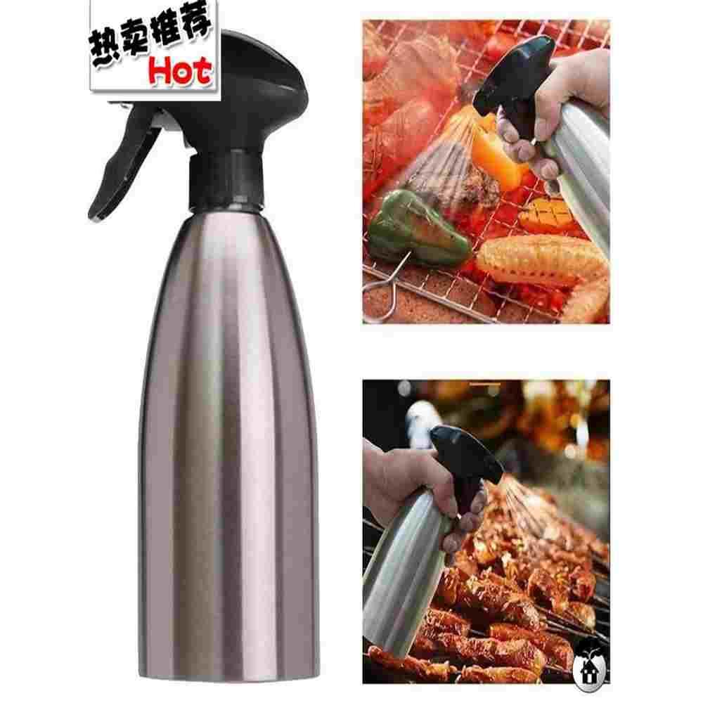 304不锈钢食品级喷油壶不锈钢油瓶烧烤用品喷水酒精出雾