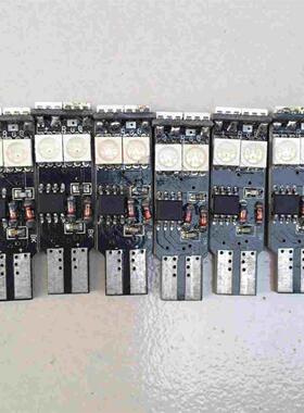 24V 12V LED 七彩爆闪 红蓝闪 T10 插泡 货车行车灯 示宽灯泡