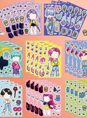 2025新款猎魔女团K-POP电影周边创意拼图贴纸手账益智装饰礼物贴