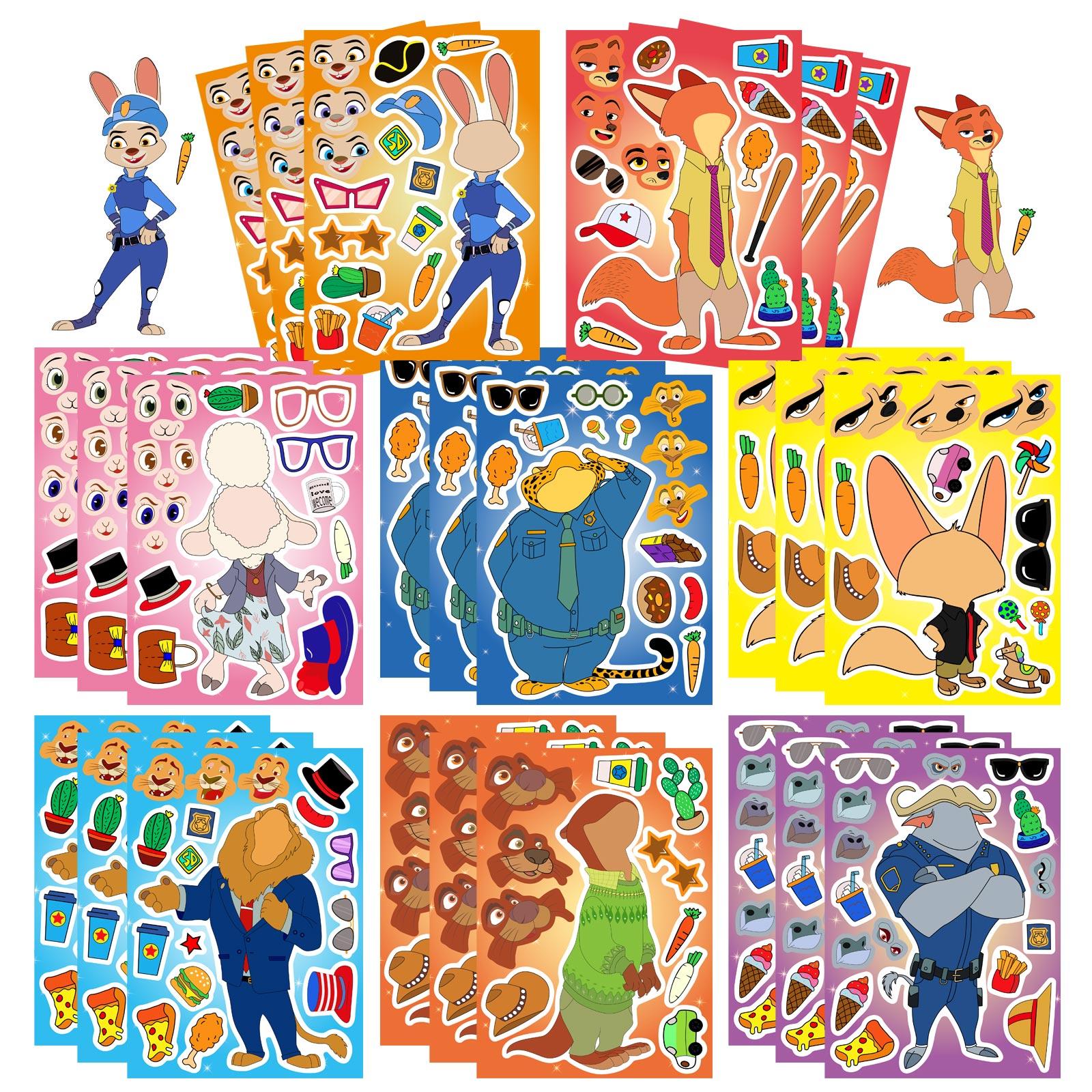 疯狂动物城第二季电影拼图贴纸