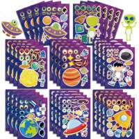 Cute Card Tong Universe, Planets, galaxies, solar system puzzle stickers, children's handmade creative gift decorative stickers thumbnail 3