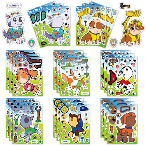 汪汪队PAWPatrol拼图贴纸