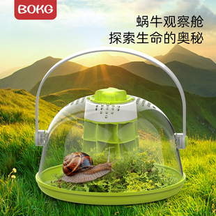 蚕宝宝宠物观察仓小学生科学观察太空舱蜗牛孵化卵饲养观察盒房子