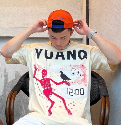 印花短袖骷髅YUANQ发泡