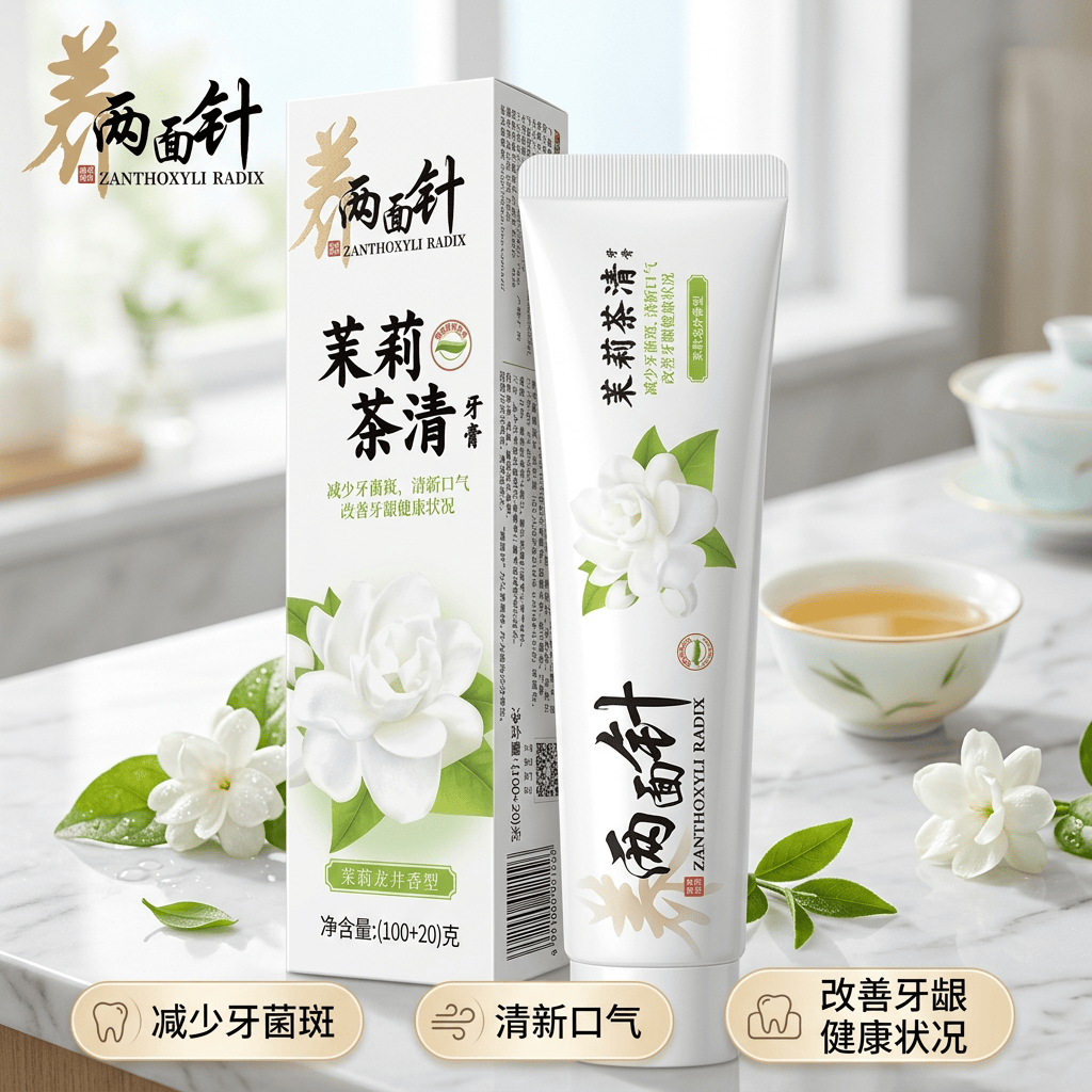 两面针茉莉茶清牙膏护龈清新口气护龈缓解口腔异味龙井清香优选