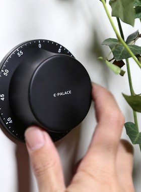 Stainless Steel Mechanical Kitchen Timer Magnet Round Shape