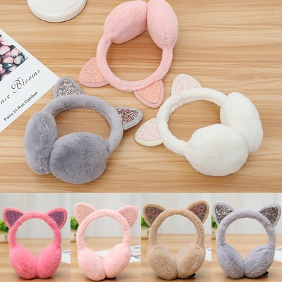 Women Girl Fur Winter Ear Warmer Earmuffs  Ear Muffs Earc