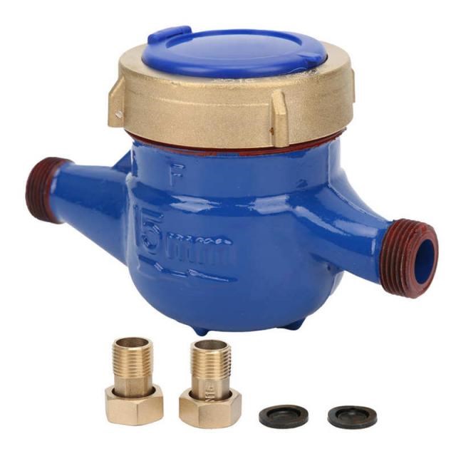 LXS-20E Water Flow Meter 1/2 Liquid-Sealed Water Meter Rotat