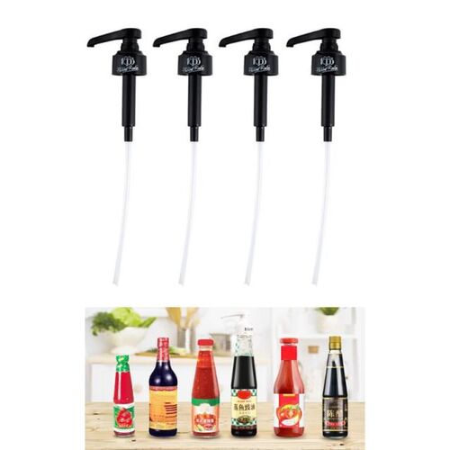 4 Pieces Black White Coffee Syrup Pump Syrup Bottle Pump Lot