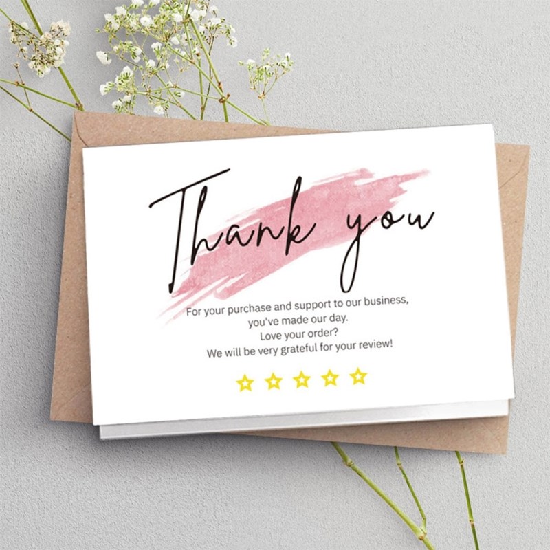 30pcs Thank You Card Thank You for Your Order Card Thanks Gr