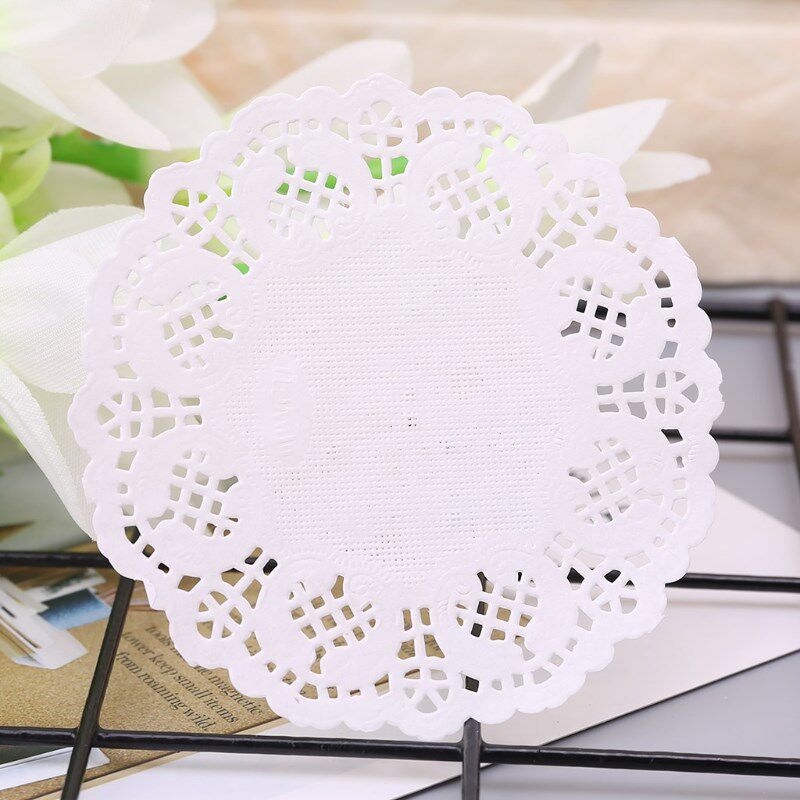 100pcs Lace Coaster Placemat Cushion Mug Holder Tea Cup Pad