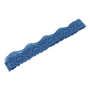 Lace Trim Blue Lace Ribbon Stretchy for Decorations for Sewi