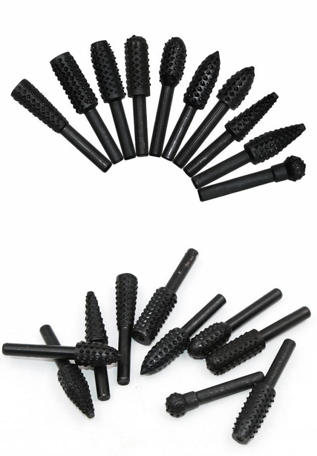 10 pcs rotating sickle wood carving root carving milling cut